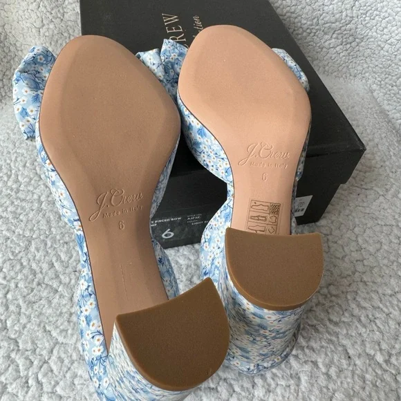NWB J.Crew Collection in Liberty Misti Valeria Bow Bell d’Orsay Pumps Size 6 - Picture 7 of 9
